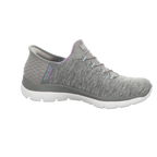 Skechers Damen Slipper Slip In-Dazzling Haze in grau