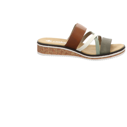 Rieker Damen Pantolette  in oliv