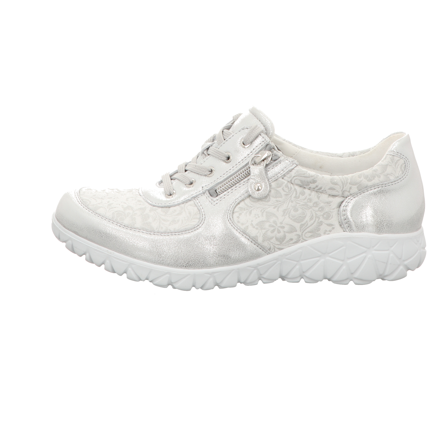 Waldläufer Damen Schnürschuh bequem Havy Soft in silber