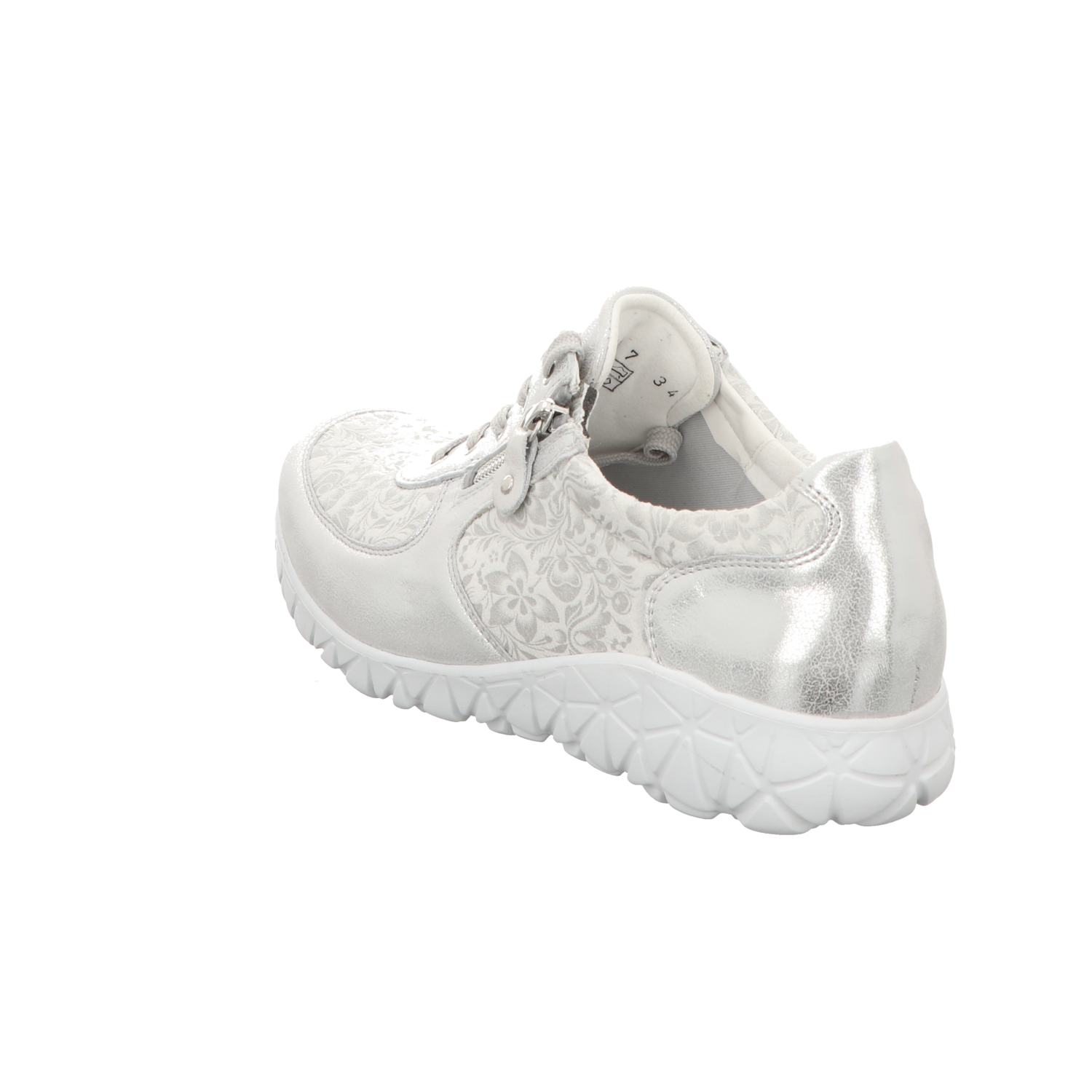 Waldläufer Damen Schnürschuh bequem Havy Soft in silber