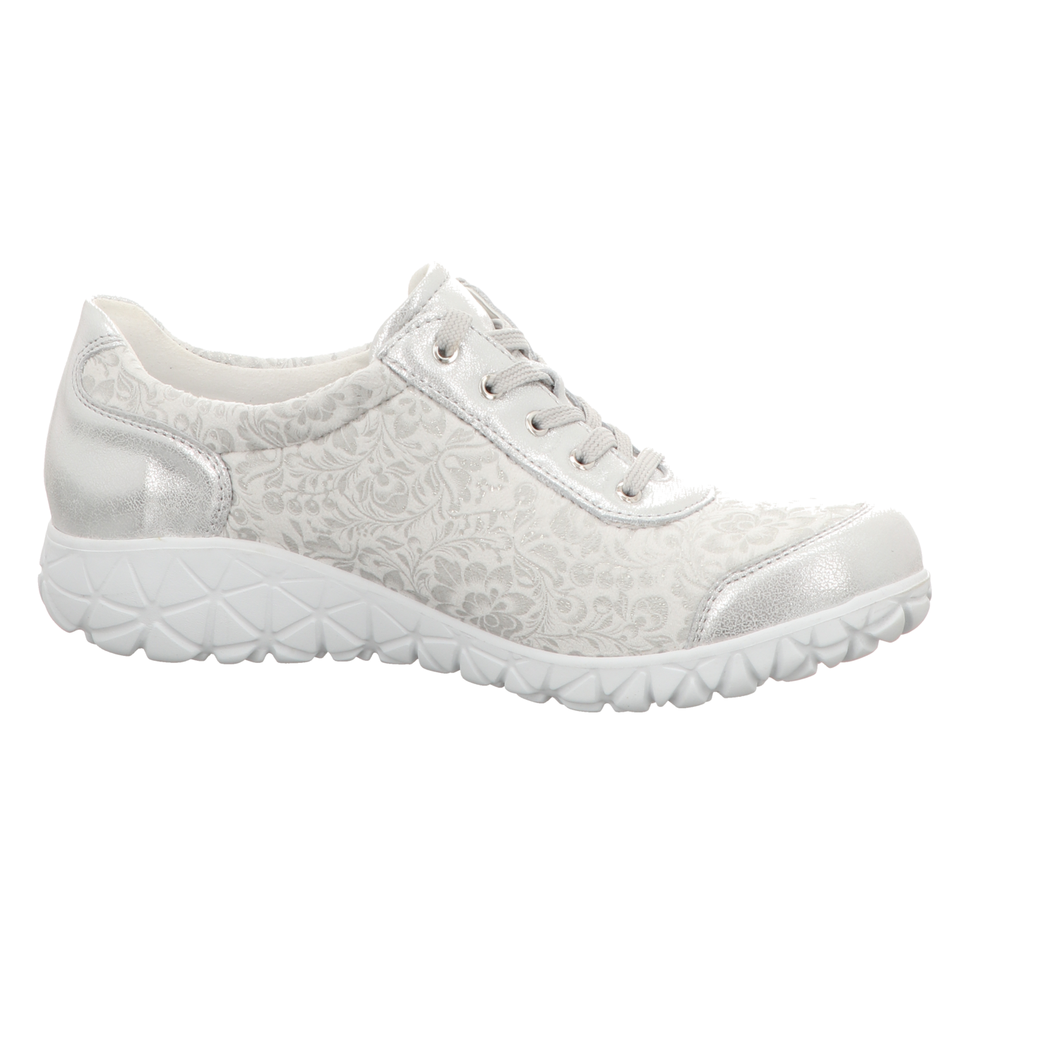 Waldläufer Damen Schnürschuh bequem Havy Soft in silber