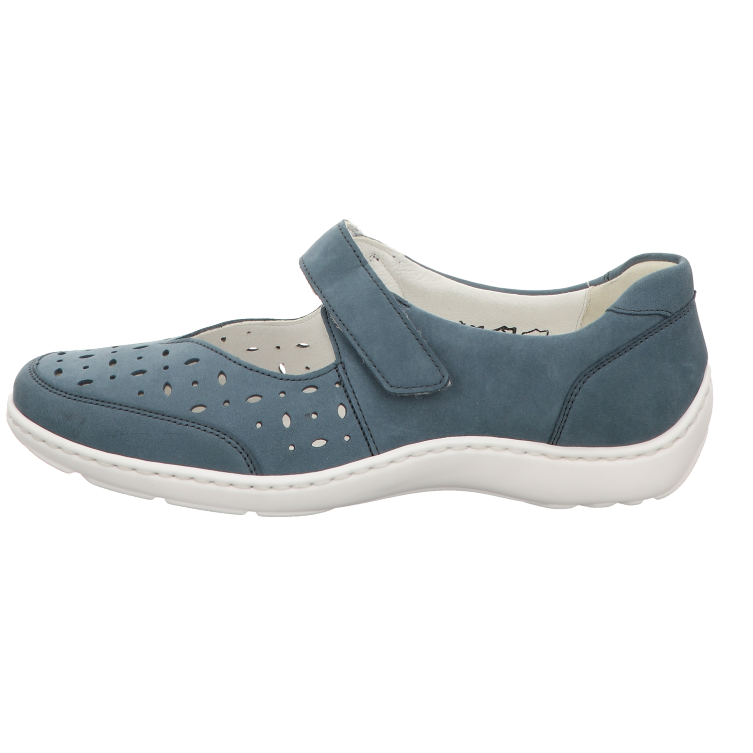 Waldläufer Damen Slipper bequem Henni in blau