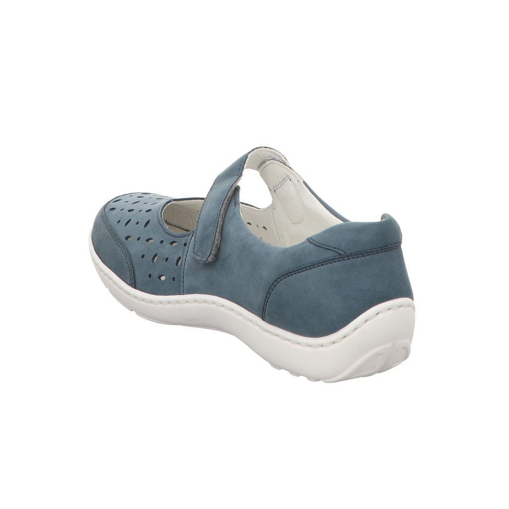 Waldläufer Damen Slipper bequem Henni in blau