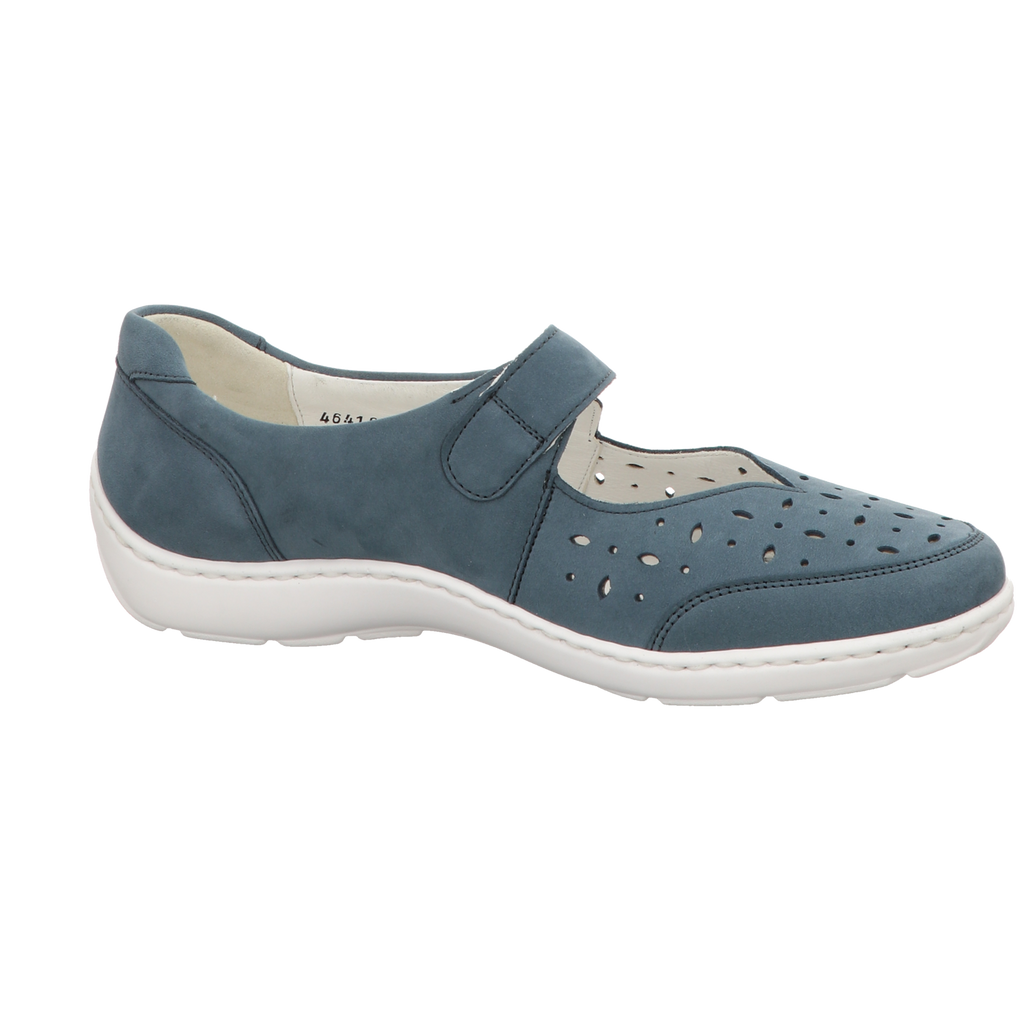 Waldläufer Damen Slipper bequem Henni in blau