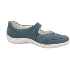 Waldläufer Damen Slipper bequem Henni in blau