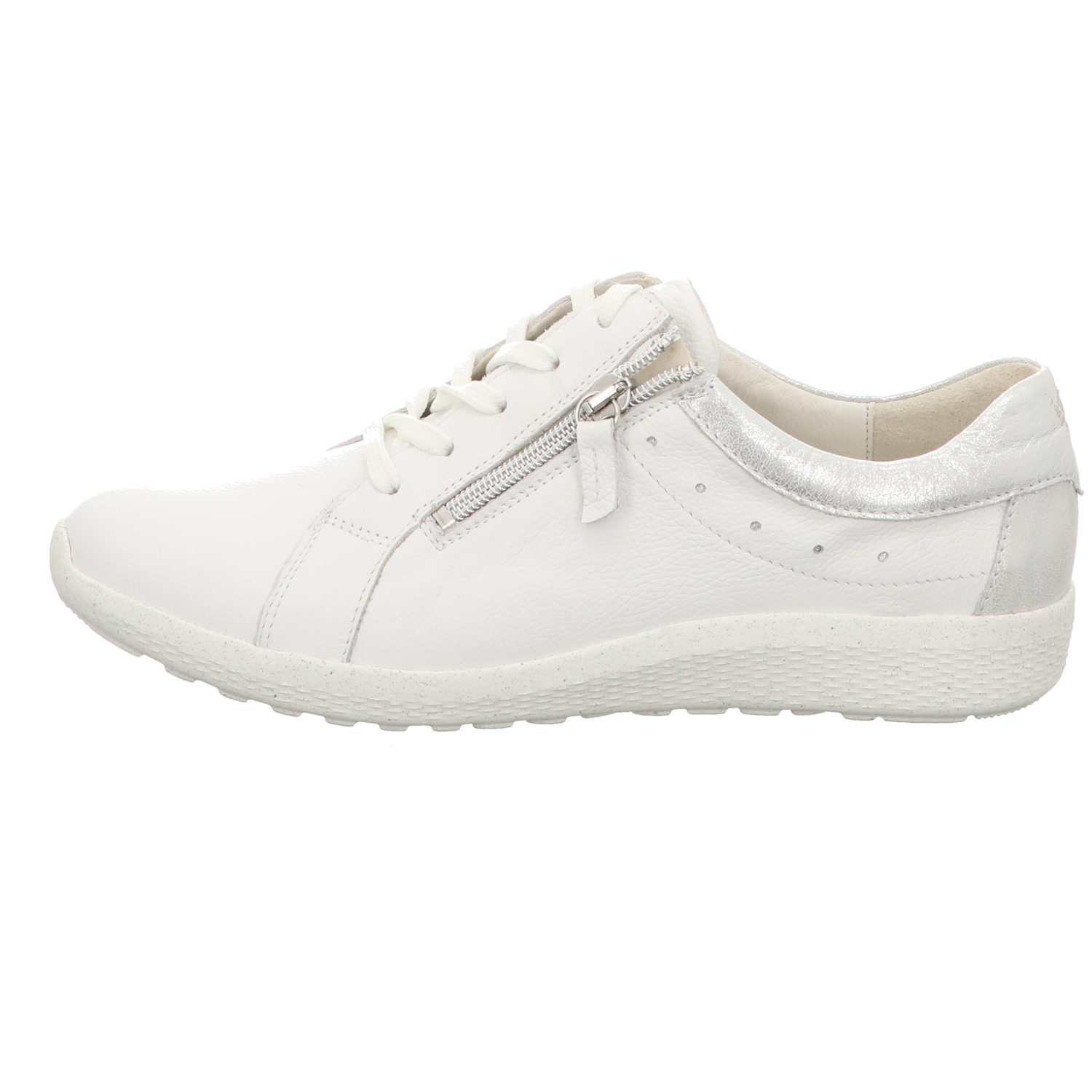 Waldläufer Damen Schnürschuh bequem K-Ira in weiss