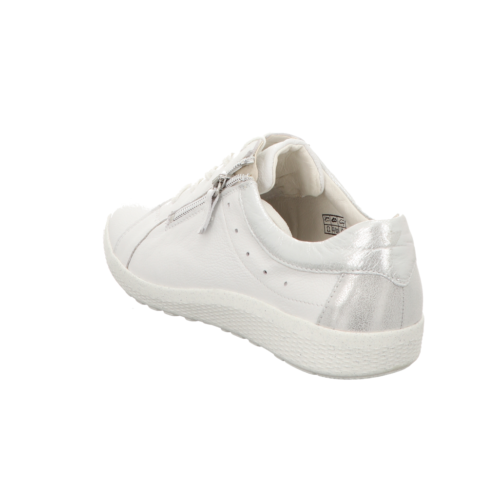 Waldläufer Damen Schnürschuh bequem K-Ira in weiss