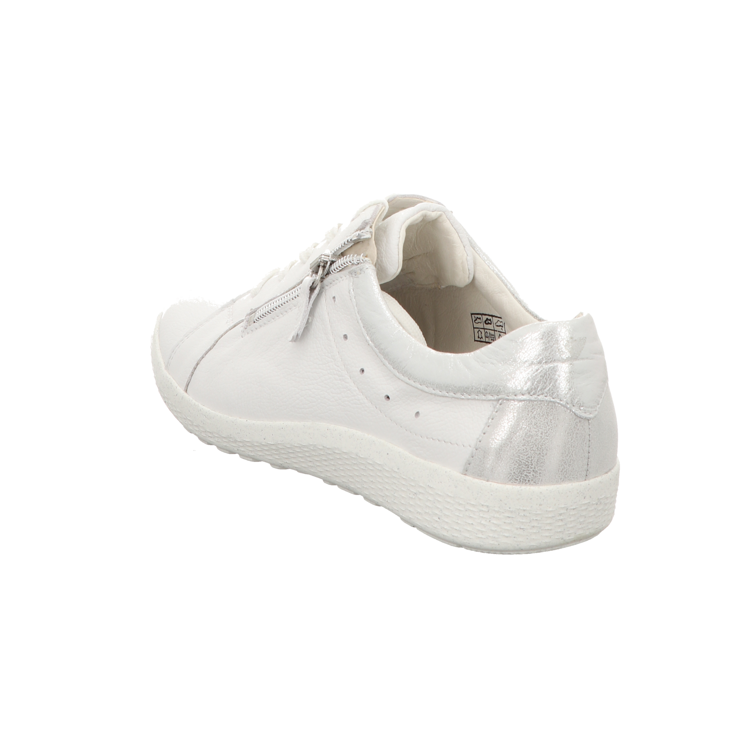 Waldläufer Damen Schnürschuh bequem K-Ira in weiss