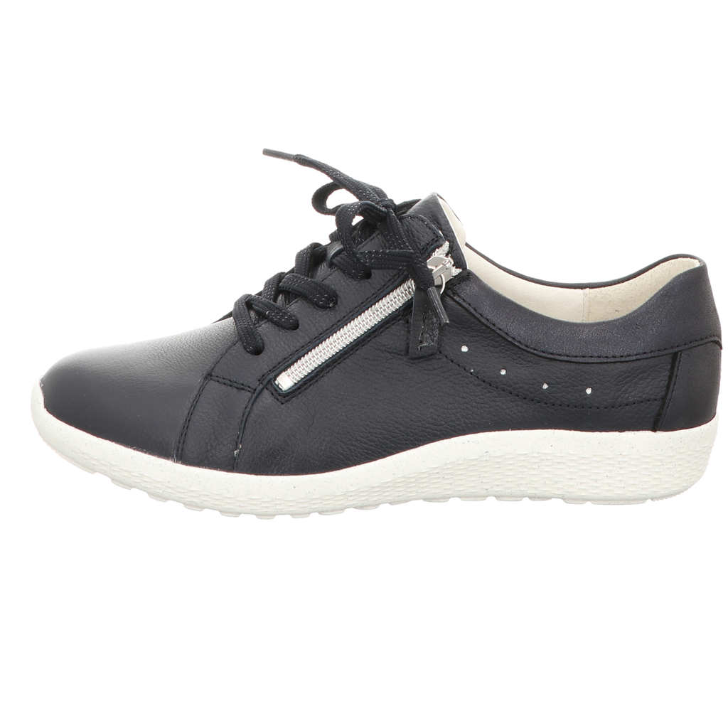 Waldläufer Damen Schnürschuh bequem K-Ira in blau