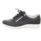 Waldläufer Damen Schnürschuh bequem K-Ira in blau
