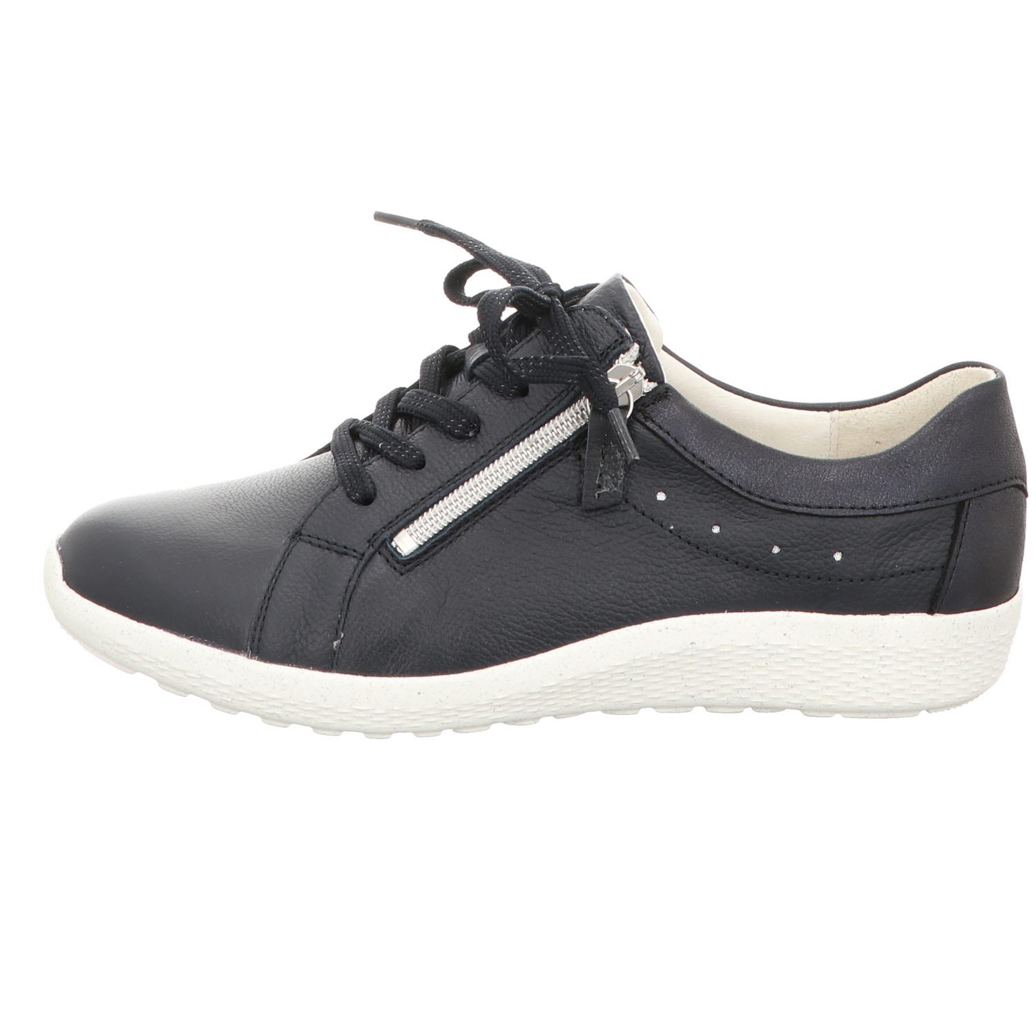 Waldläufer Damen Schnürschuh bequem K-Ira in blau