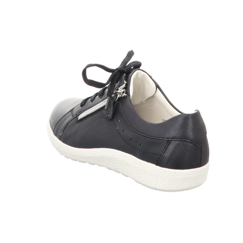 Waldläufer Damen Schnürschuh bequem K-Ira in blau