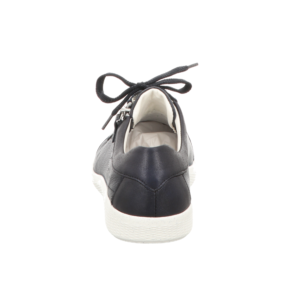 Waldläufer Damen Schnürschuh bequem K-Ira in blau