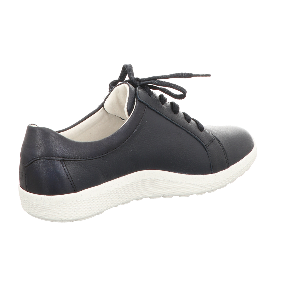 Waldläufer Damen Schnürschuh bequem K-Ira in blau