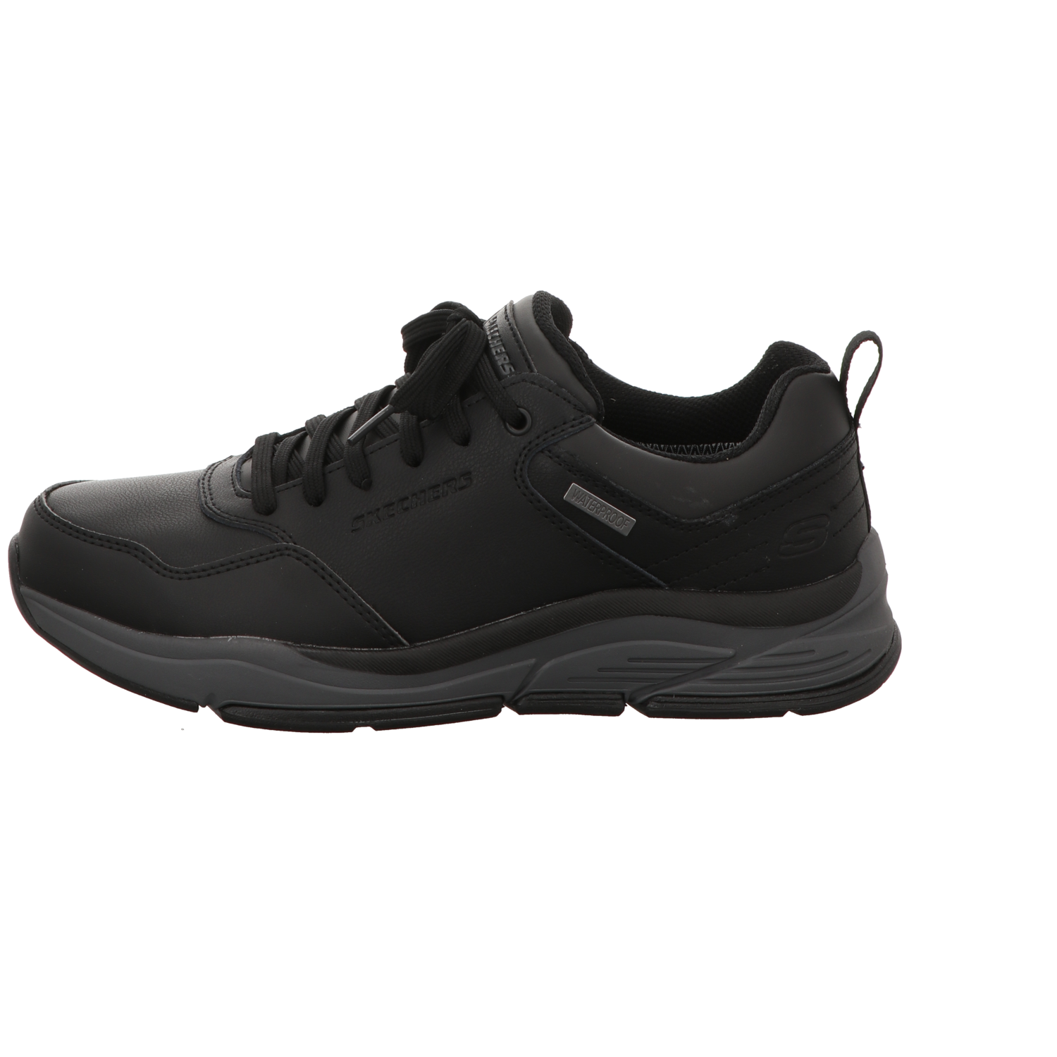 Skechers Herren Schnürschuh Relaxed Fit  Benago Hombre in schwarz