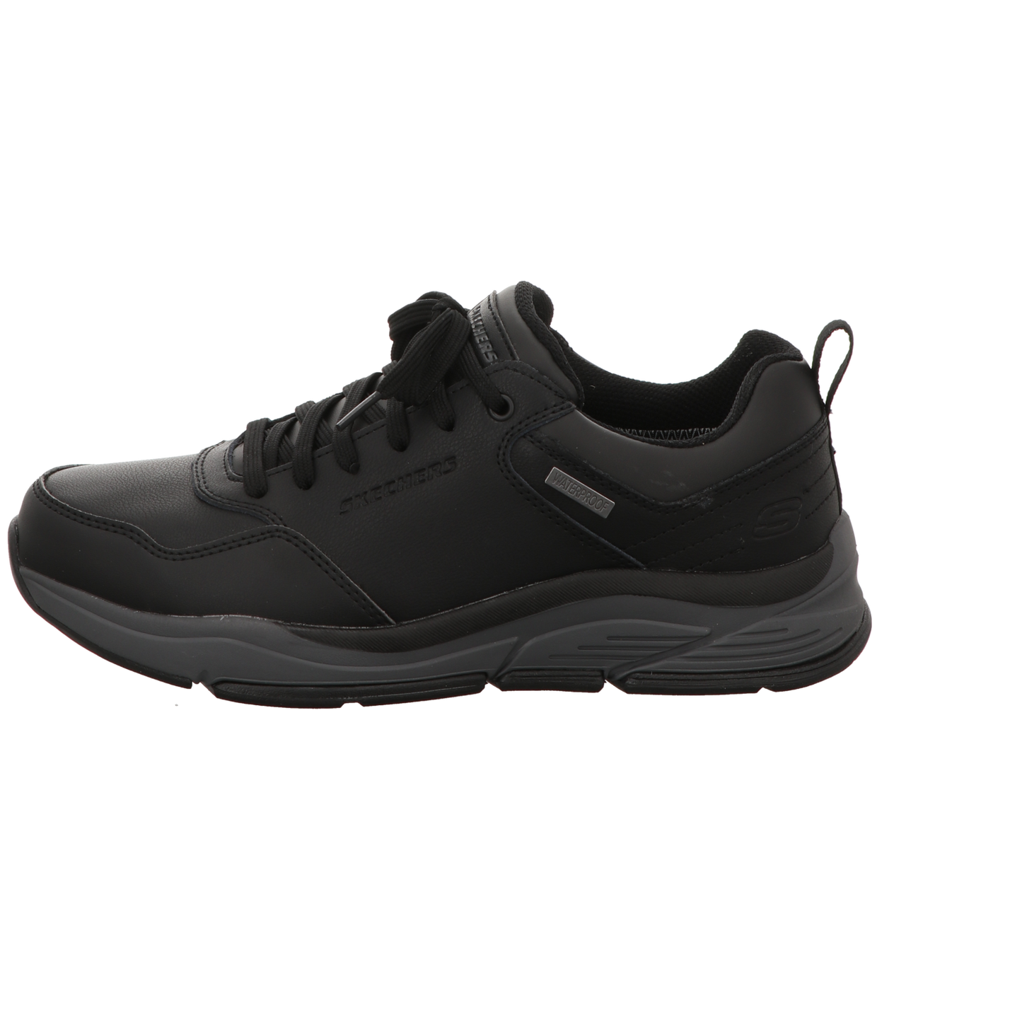 Skechers Herren Schnürschuh Relaxed Fit  Benago Hombre in schwarz