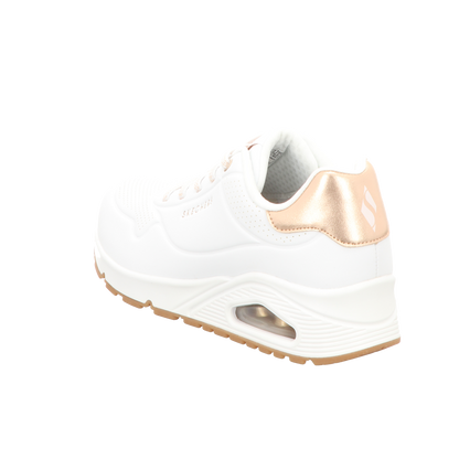 Skechers Damen Slipper Uno-Shimmer in weiss