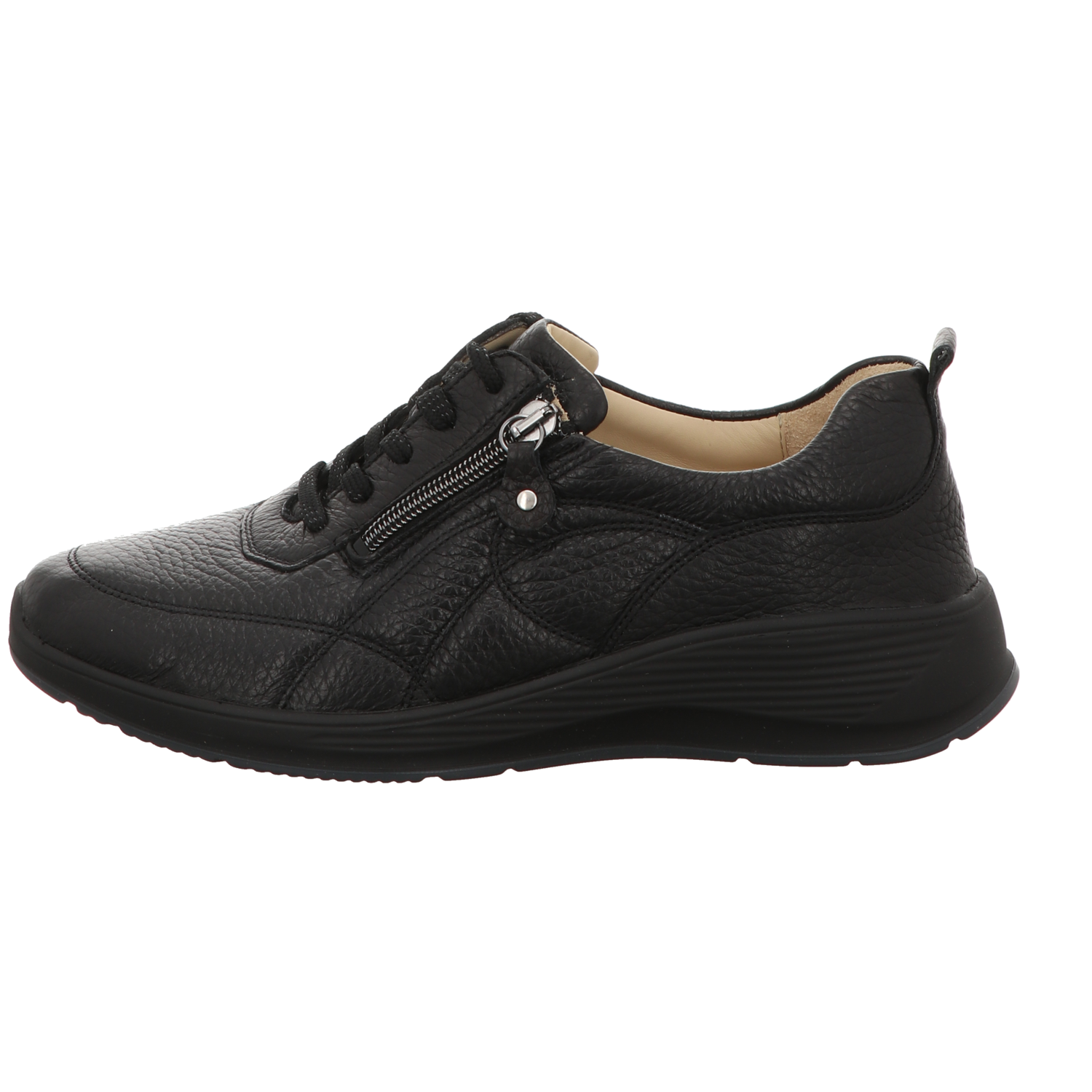 Waldläufer Damen Schnürschuh bequem Kalea in schwarz