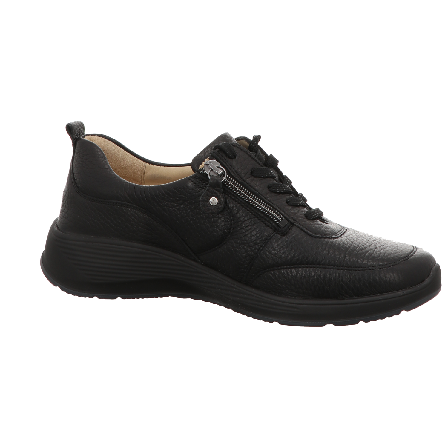 Waldläufer Damen Schnürschuh bequem Kalea in schwarz