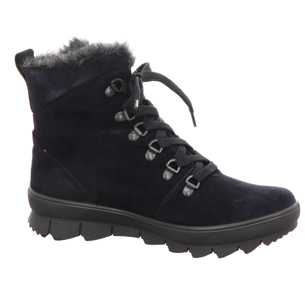 Legero Damen Schnürstiefel Novara in blau