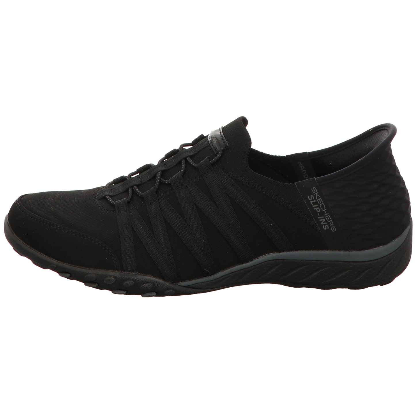 Skechers Damen Slipper Slip Ins Breathe Easy Roll in schwarz