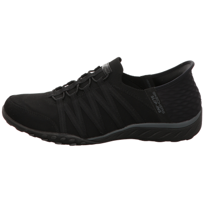 Skechers Damen Slipper Slip Ins Breathe Easy Roll in schwarz