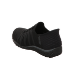 Skechers Damen Slipper Slip Ins Breathe Easy Roll in schwarz