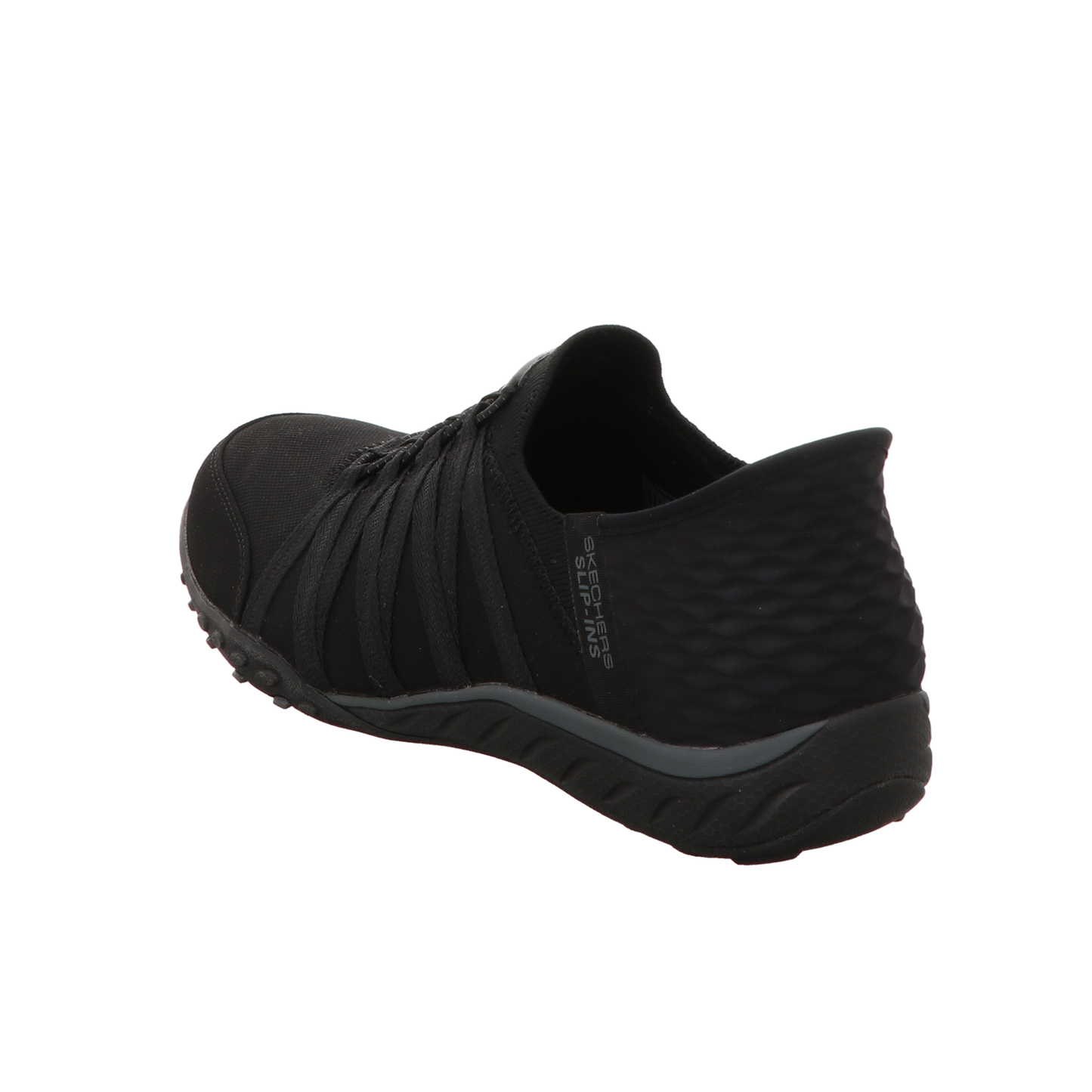 Skechers Damen Slipper Slip Ins Breathe Easy Roll in schwarz