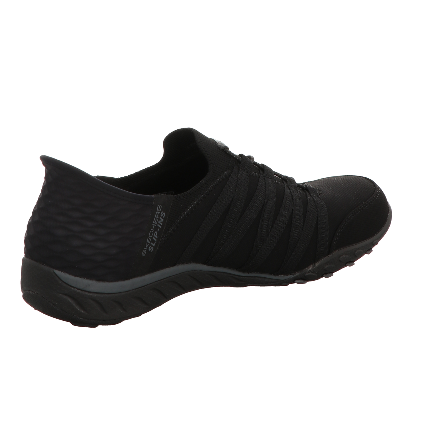 Skechers Damen Slipper Slip Ins Breathe Easy Roll in schwarz