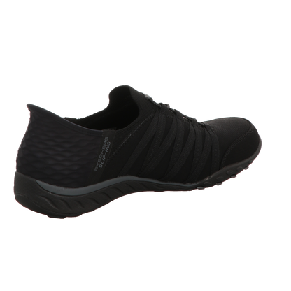 Skechers Damen Slipper Slip Ins Breathe Easy Roll in schwarz