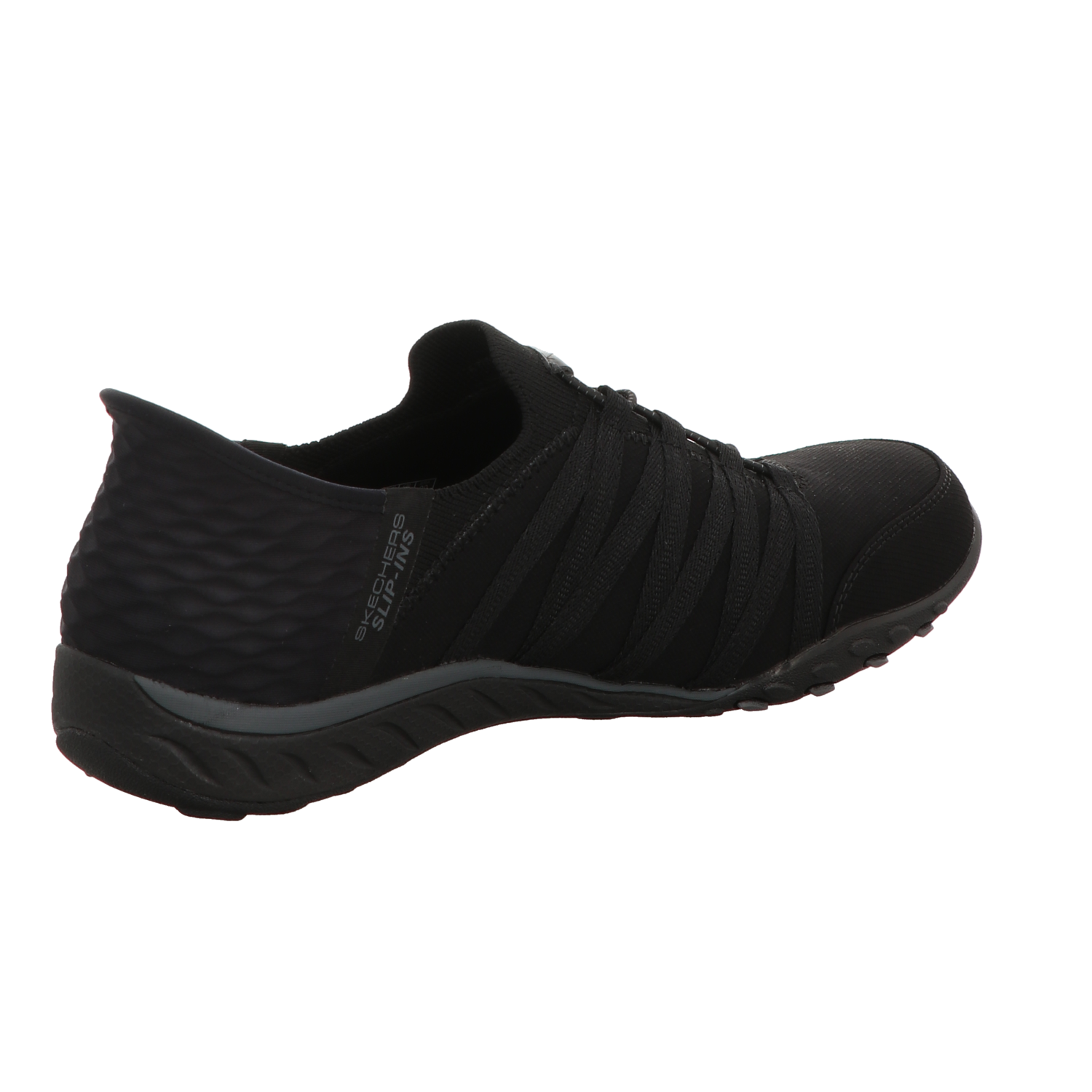 Skechers Damen Slipper Slip Ins Breathe Easy Roll in schwarz