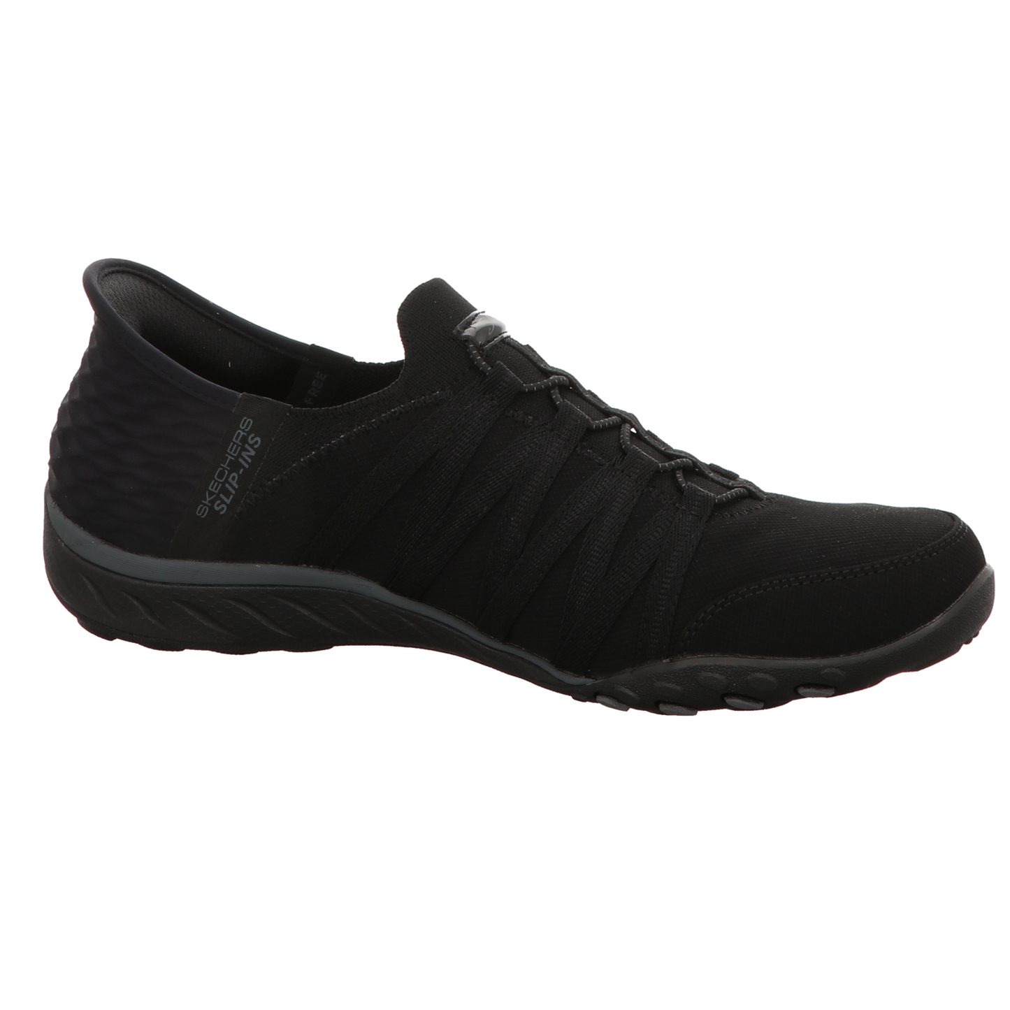 Skechers Damen Slipper Slip Ins Breathe Easy Roll in schwarz