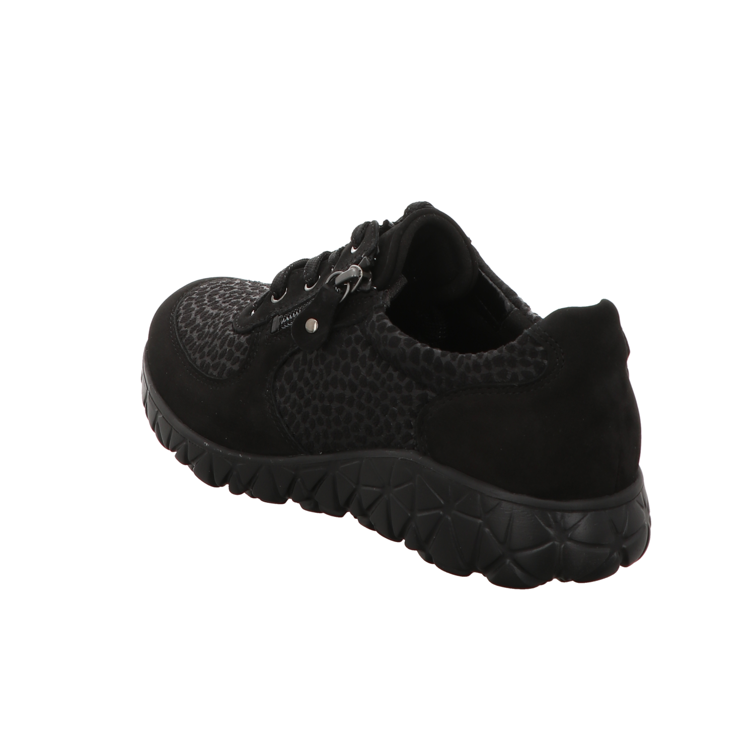 Waldläufer Damen Schnürschuh bequem Havy Soft in schwarz