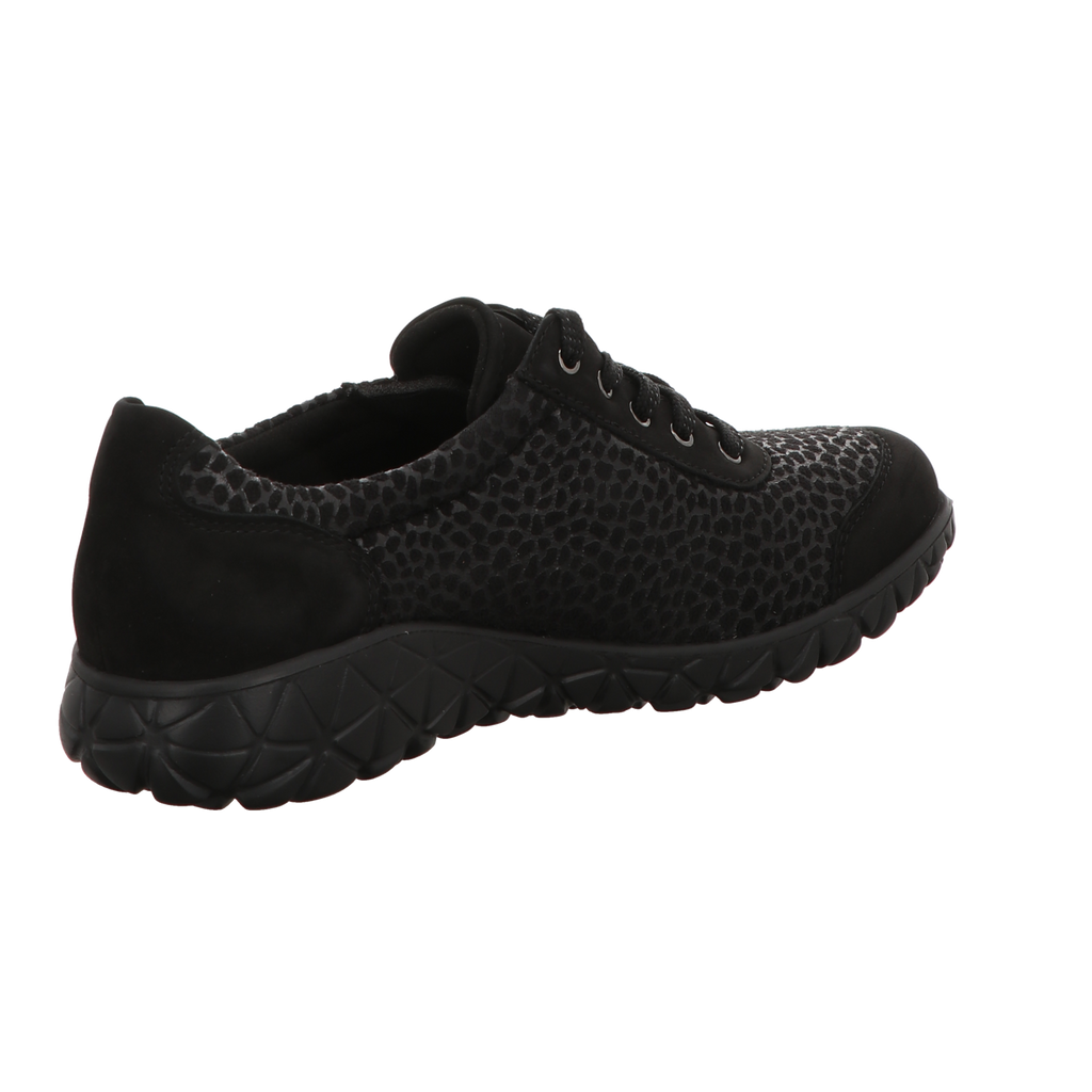 Waldläufer Damen Schnürschuh bequem Havy Soft in schwarz