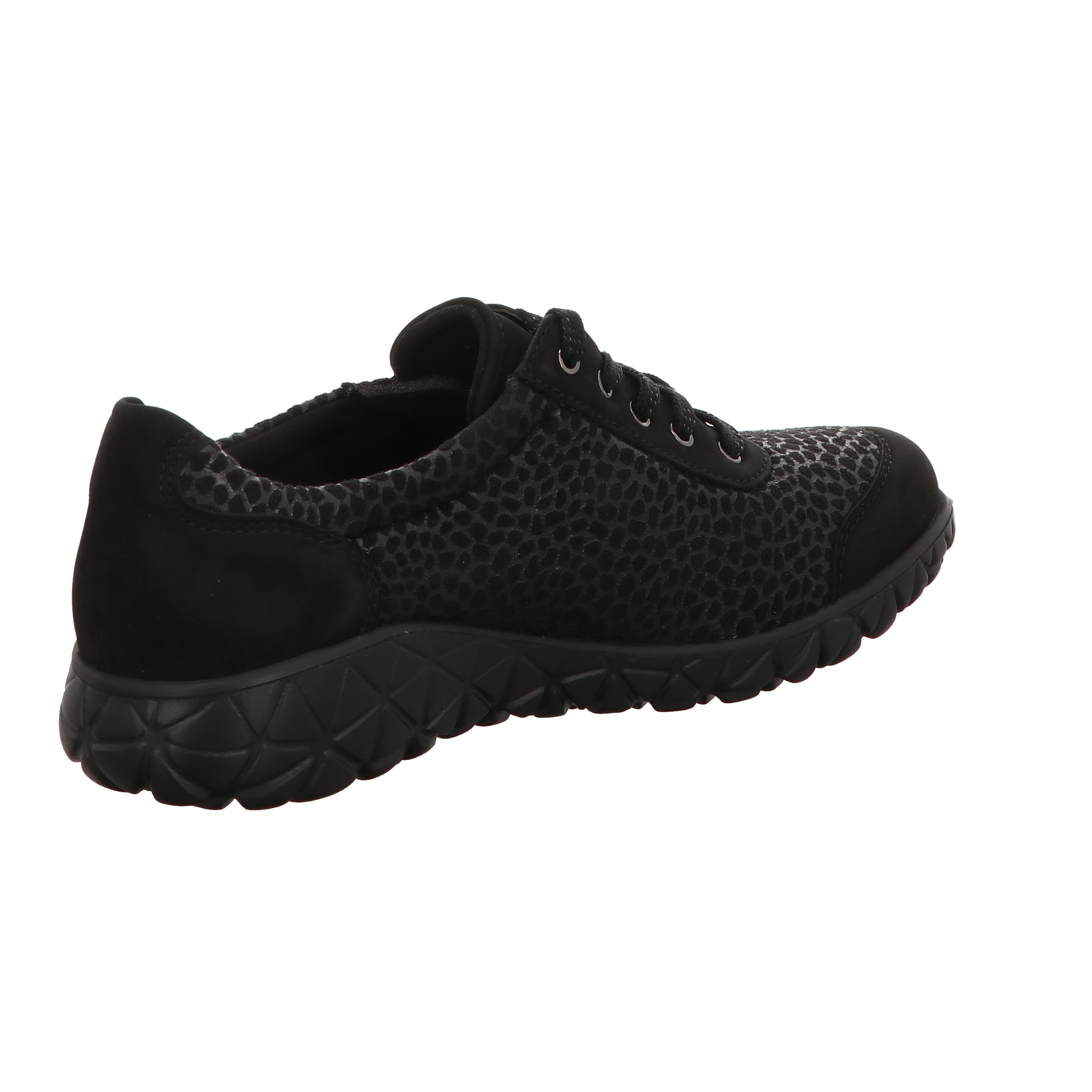 Waldläufer Damen Schnürschuh bequem Havy Soft in schwarz