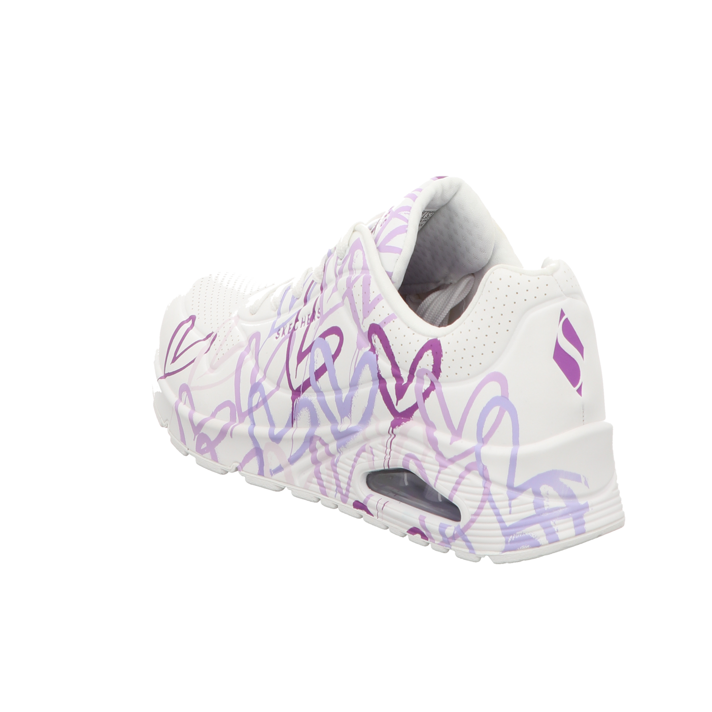 Skechers Damen Schnürschuh Uno-Gold Crown in weiss