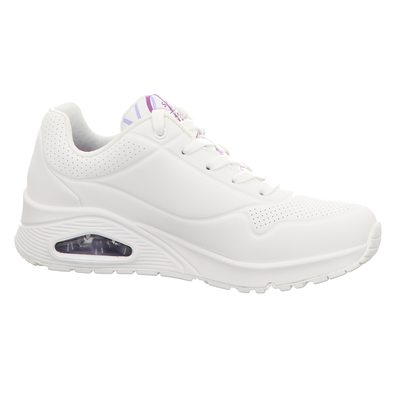 Skechers Damen Schnürschuh Uno-Gold Crown in weiss