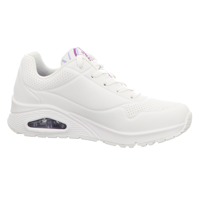 Skechers Damen Schnürschuh Uno-Gold Crown in weiss
