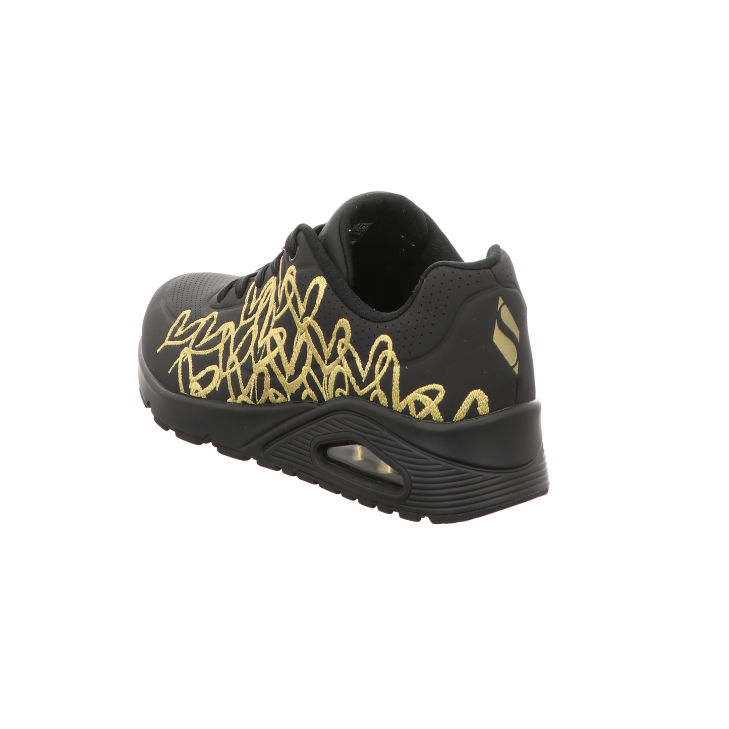 Skechers Damen Schnürschuh Uno-Golden Heart in schwarz