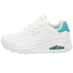 Skechers Damen Schnürschuh Uno-Pop Back in weiss