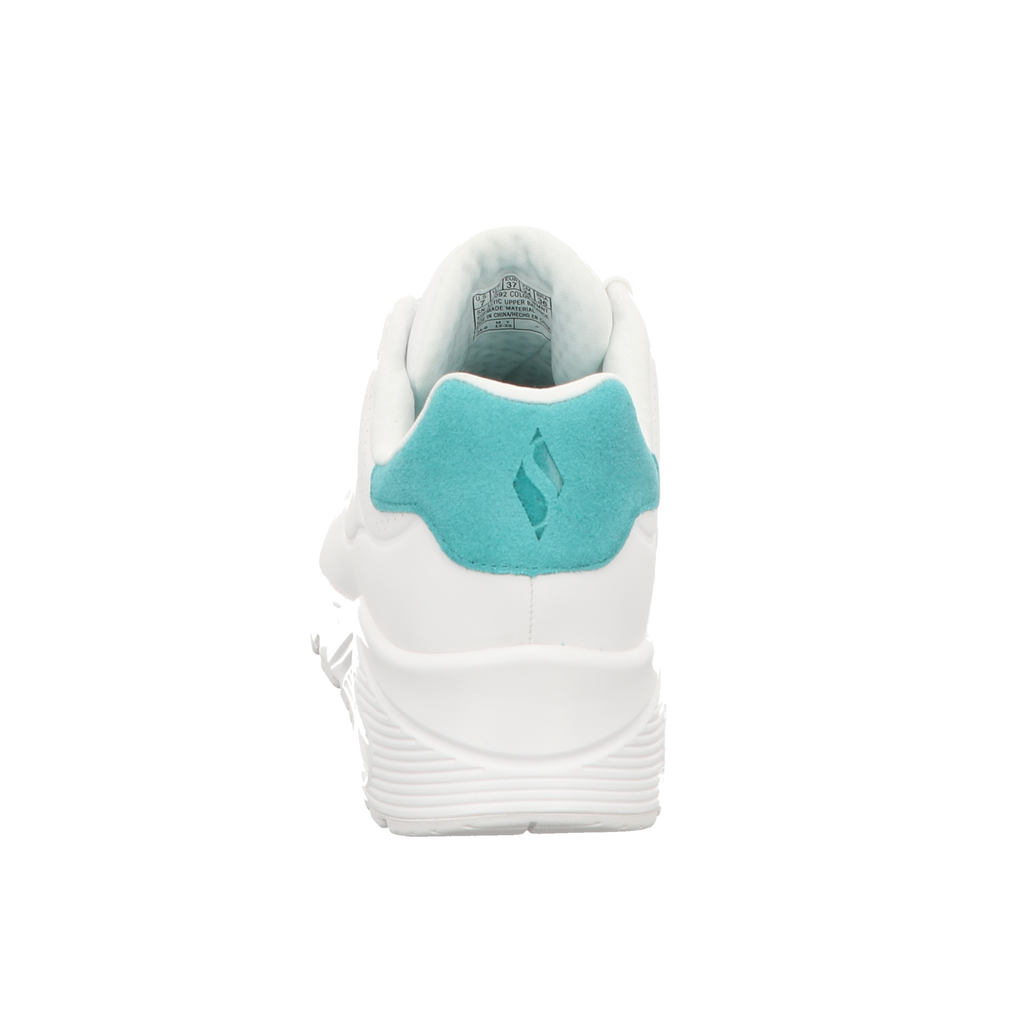 Skechers Damen Schnürschuh Uno-Pop Back in weiss