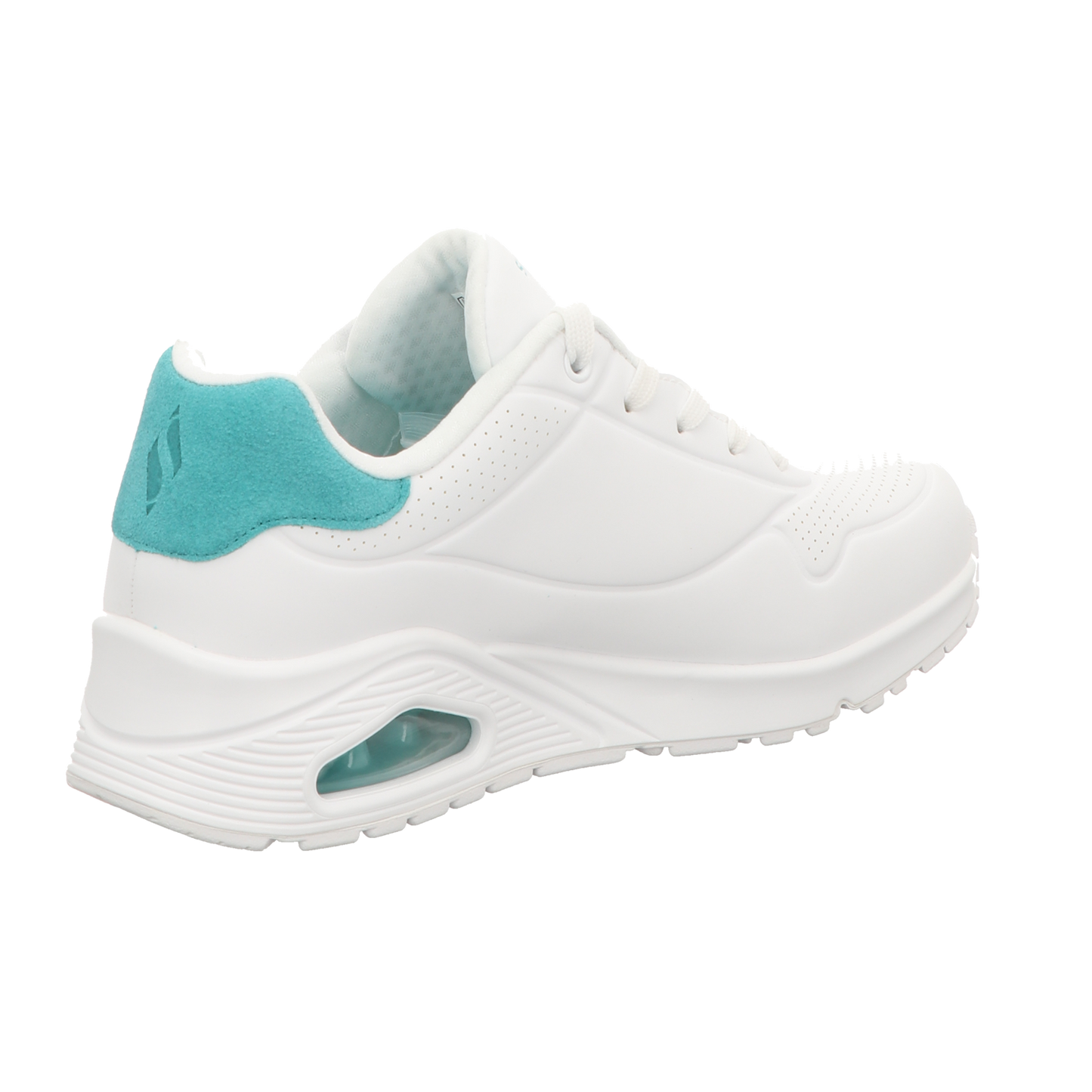 Skechers Damen Schnürschuh Uno-Pop Back in weiss