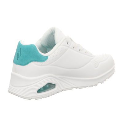 Skechers Damen Schnürschuh Uno-Pop Back in weiss