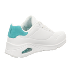 Skechers Damen Schnürschuh Uno-Pop Back in weiss