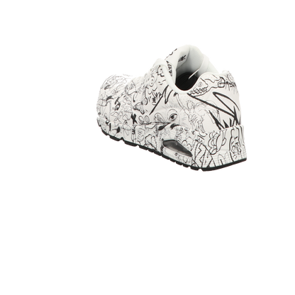 Skechers Damen Schnürschuh Uno-Process Sketch in weiss