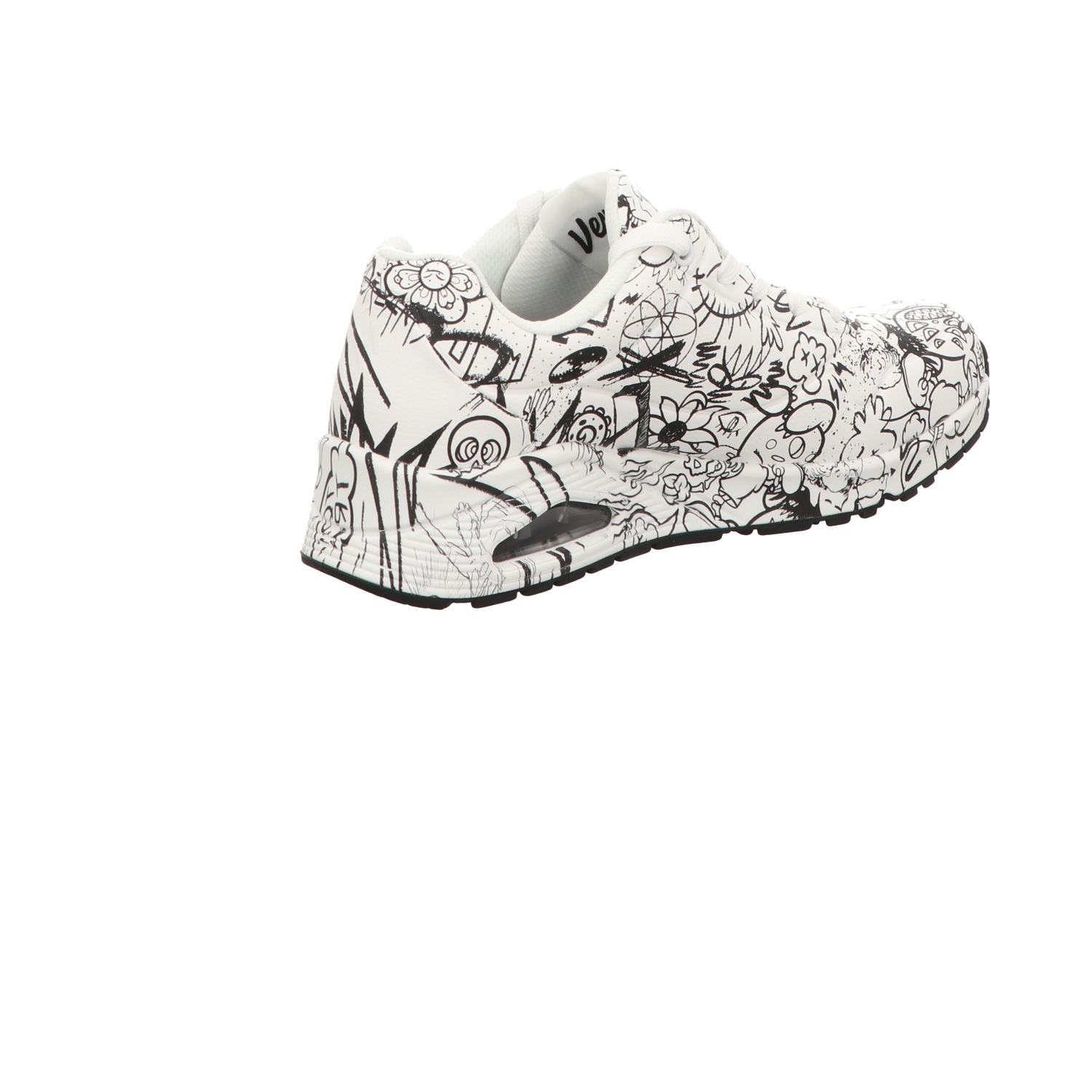 Skechers Damen Schnürschuh Uno-Process Sketch in weiss