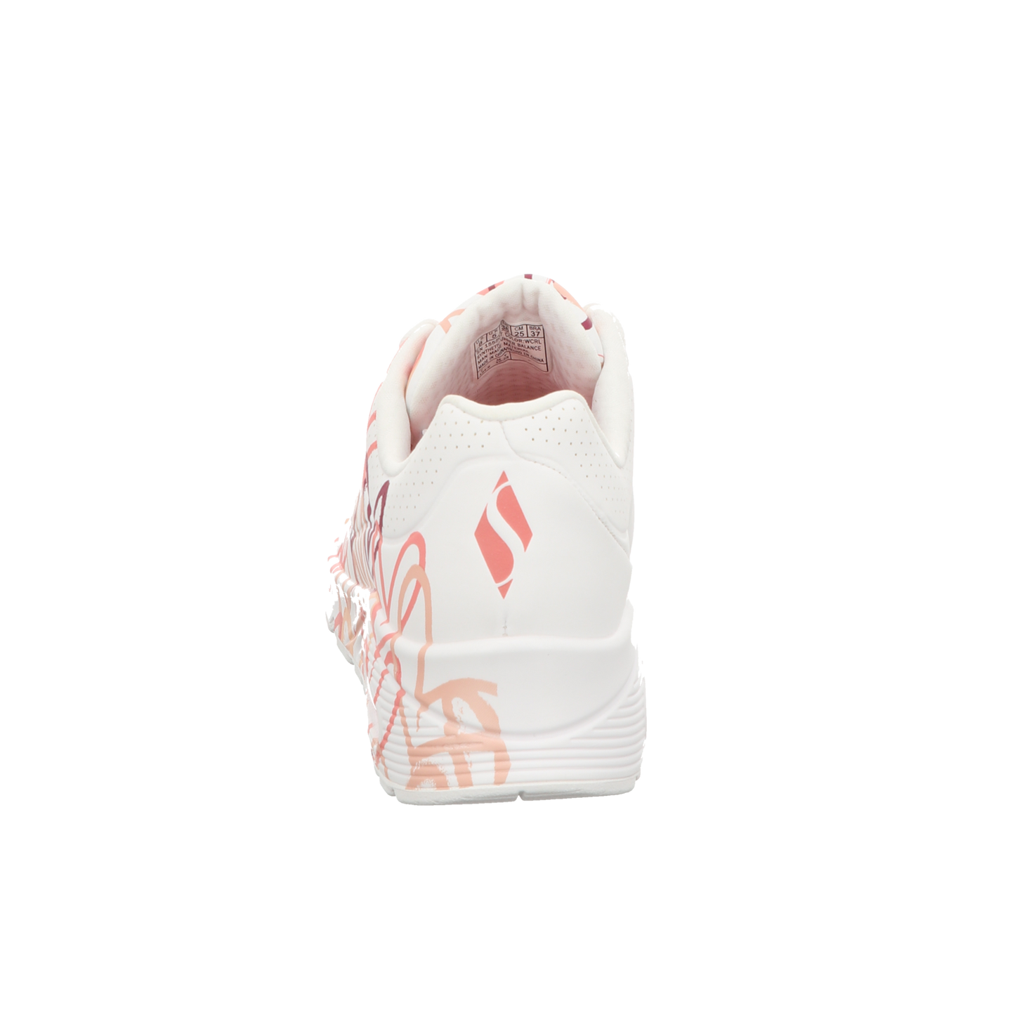 Skechers Damen Schnürschuh Uno-Goldcrown in weiss