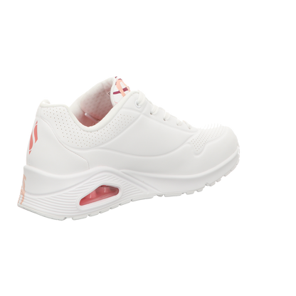 Skechers Damen Schnürschuh Uno-Goldcrown in weiss