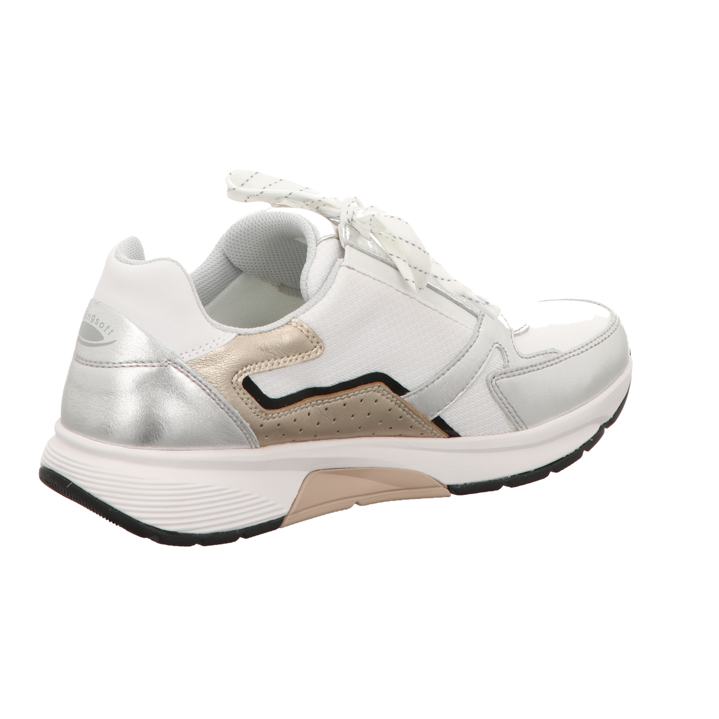 Gabor Damen Schnürschuh bequem  in weiss