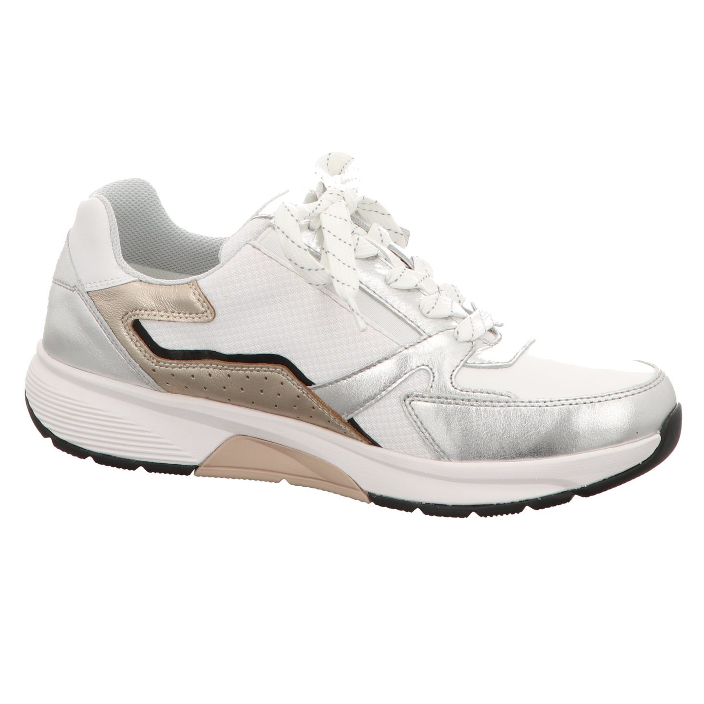 Gabor Damen Schnürschuh bequem  in weiss